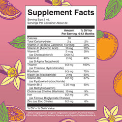Organic Infant Multivitamin with Iron Liquid Drops