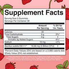 Organic Probiotic Gummies