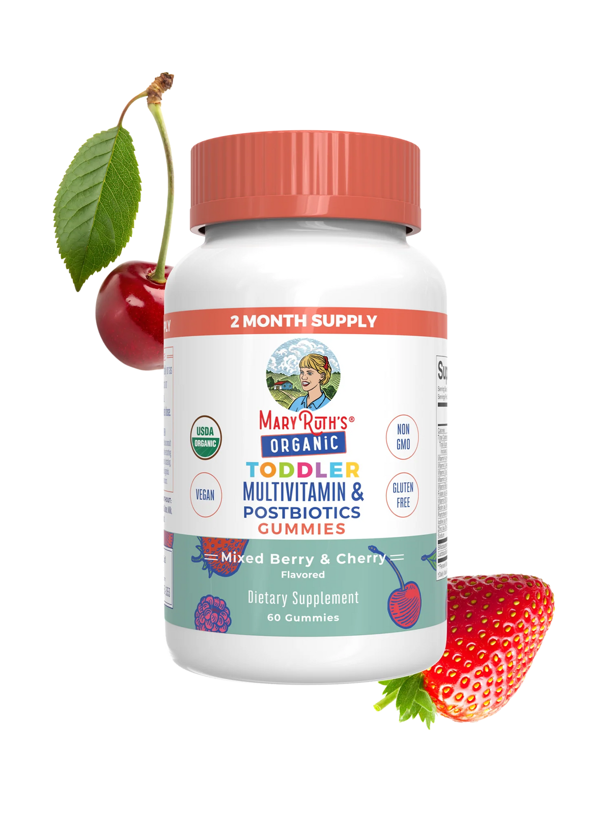 Organic Toddler Multivitamin + Postbiotics Gummies