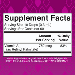 Vitamin A Organic Liquid Drops