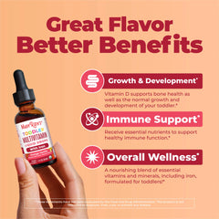 Organic Toddler Multivitamin Liquid Drops With Iron